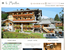 Tablet Screenshot of hotellemorillon.com